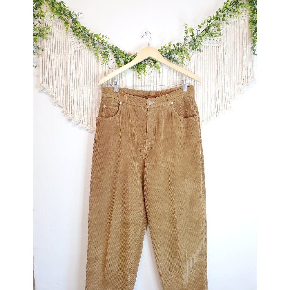 Vintage Brown Straight Leg Corduroy Pants - Picture 1 of 6
